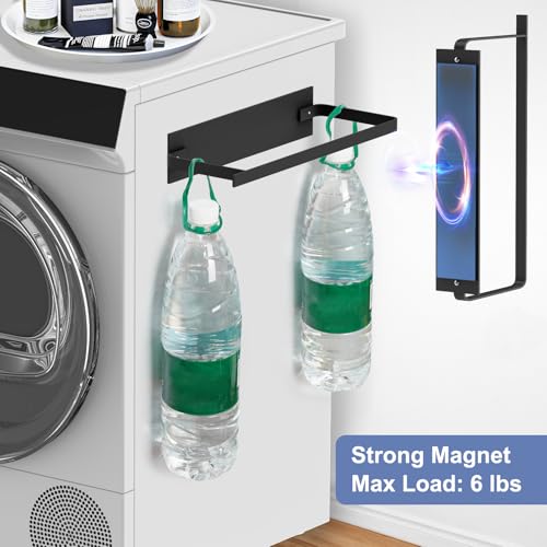 Magnetic Hanger Holder for Laundry Room, 1-Pack, Black - color: Black
