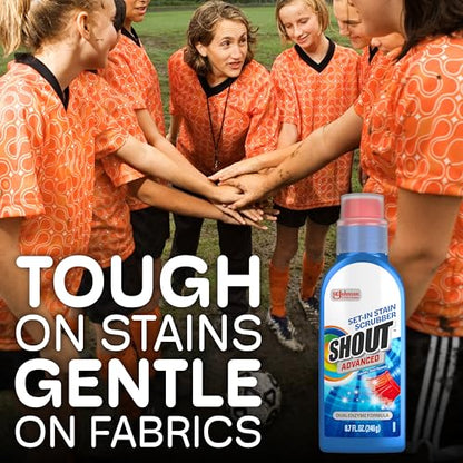 Shout Advanced Set-In Stain Scrubber Laundry Stain Remover, 8.7oz, (1-Pack)