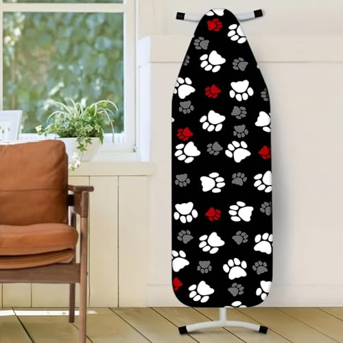 Nuxovilar Pet Paw Prints Ironing Board Cover 15x54 Polyester - color: Yve00925