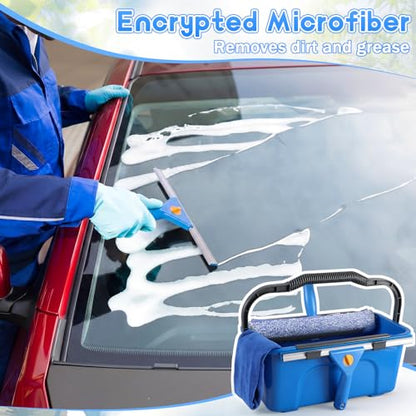 Window Cleaning Washing Kit with 3 Gallon Bucket,Classic