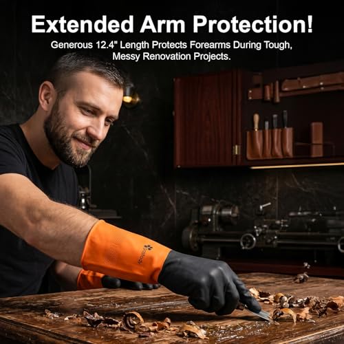 Gastody™ - Chemical Resistant Gloves, Reusable,Heavy Duty Safety Work Gloves,Resist Acid,Oil,Alkali - S-M-L-XL-XXL Size - size: X-Large, style: Chemical Gloves Set of 2 Pairs