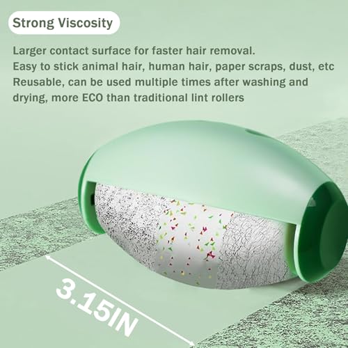 Consss Washable Reusable Lint Roller for Clothes, Lint Rollers for Pet Hair Extra Sticky, Dog Cat Pet Hair Remover for Clothes, Portable Travel Sticky Rollers for Dust Lint Hair