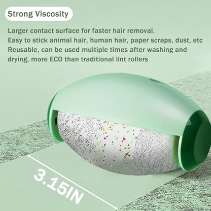 Consss Washable Reusable Lint Roller for Clothes, Lint Rollers for Pet Hair Extra Sticky, Dog Cat Pet Hair Remover for Clothes, Portable Travel Sticky Rollers for Dust Lint Hair