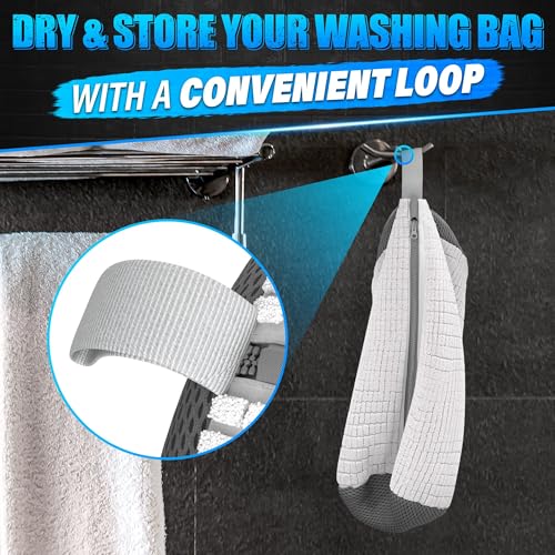 2 Pcs Reusable Shoe Washing Machine Bag, XXL with Zipper, White - color: White
