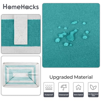 HomeHacks 2 Pack Large Laundry Baskets, Laundry Hampers Bags (Green 88Lx2) - color: Green, size: 88L