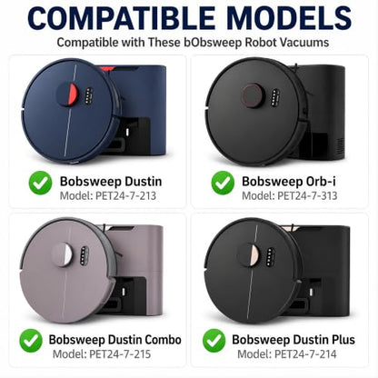 3 Pack 4.6L Dustin Vacuum Bags for bObsweep Dustin and Orb-i Robot Vacuums - color: 3 Pack Blue