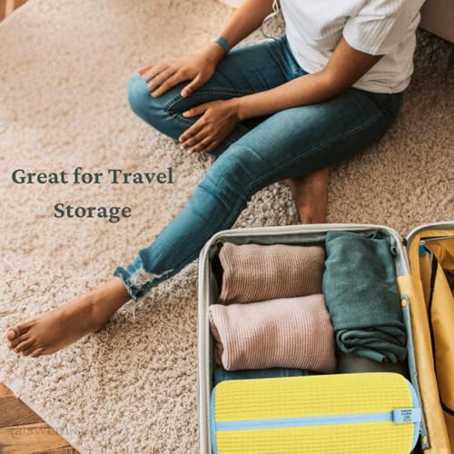 Shoe Washing Bag for Washer & Dryer – 2 Pack Sneaker Laundry Bags with Plush Microfiber Interior & Breathable Mesh Panels for Shoes & Delicates – Yellow - color: Yellow