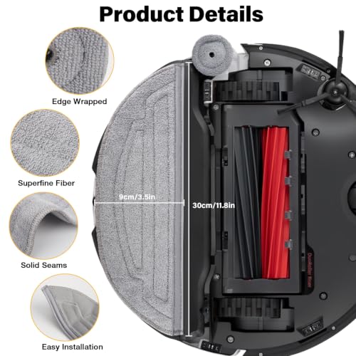 Mop Pads Refills for Roborock S8 MaxV/S8 Max Ultra Robot Vacuum, 10 Pack - style: S8 MOP 8