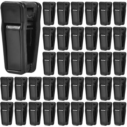 KISEER 40 Pcs Plastic Baby Hanger Clips Slim-line Finger Clips Set for Clothes Hanger Velvet Hanger (Black) - color: Black, size: 40 Pcs