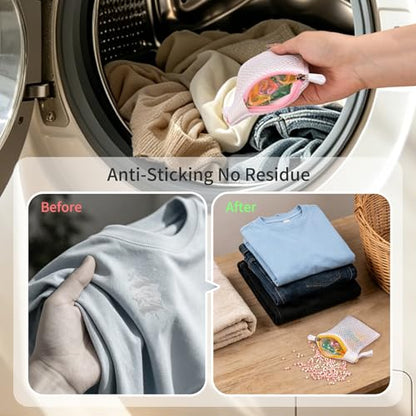 5pcs Laundry Pod Anti-Sticking Bags,Scent Beads Laundry Pouch,Small Mesh Laundry Bags，Durable Polyester Protection Bag For Scent Beads and Detergent Pods