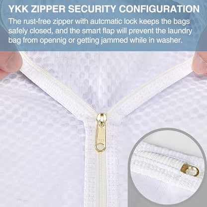 3 pcs Durable Honeycomb Mesh Laundry Bags for Delicates 12" x 15" (3 Medium) - size: 3 Medium