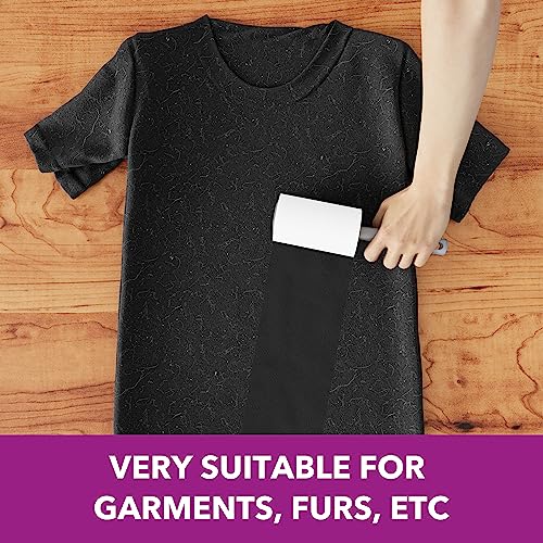 Lint Rollers for Pet Hair Extra Sticky, 555 Sheets Mega Value Set Lint Roller with 5 Upgraded Handles, 5 Rollers Portable Pet Lint Remover for Clothes, Furniture, Carpet, Dog & Cat Hair Removal