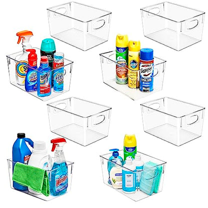 Sorbus Fridge Organizers and Storage, Clear Plastic Bins (Large, 8 Pack) - size: Large, style: 8 Pack