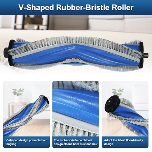 22 Pack Accessories Kit Only for ECOVACS DEEBOT T30S Series (T30S Pro/AI/CARE/AI Care) Robot Vacuum Replacement Parts, 6 Side Brushes, 4 Mop Pads, 6 Dust Bags, 1 Main Brush, 4 Filters, 1 Tool brush