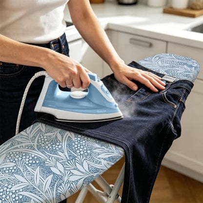Padded Ironing Board Cover, 15 * 54 in Standard Size Ironing Board Covers, Easy Hook and Loop Fastener, Universal Fit for Standard Boards - color: Blue Grass