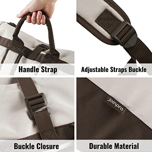 Laundry Bag Backpack 125L Extra Large, Heavy Duty 900D Coated Oxford Fabric, 3 Pockets Durable Travel Laundry Bags with Soft Padded Shoulder Straps for College Dorm, Apartment, Laundromat (Khaki) - color: Khaki