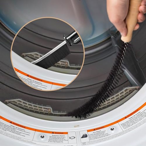 Holikme Dryer Vent Cleaner Kit 8 Pack - Household Cleaning Supplies,Long Flexible Refrigerator Coil Brush Radiator Brush,Dryer Lint Brush Home Essentials for Lint Trap Dust Vacuum Brush - size: Long 8Pack