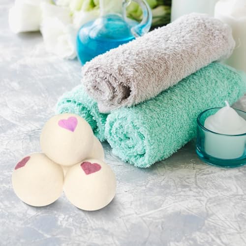 Wool Dryer Balls Reusable Natural Fabric Softener 100% New Zealand Wool Balls for Dryer Reduce Clothing Wrinkles and Saves Drying Time