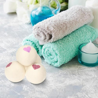 Wool Dryer Balls Reusable Natural Fabric Softener 100% New Zealand Wool Balls for Dryer Reduce Clothing Wrinkles and Saves Drying Time
