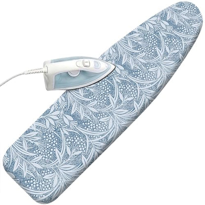 Padded Ironing Board Cover, 15 * 54 in Standard Size Ironing Board Covers, Easy Hook and Loop Fastener, Universal Fit for Standard Boards - color: Blue Grass