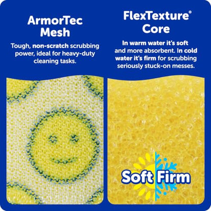 Scrub Daddy Scour Daddy XL - Large Heavy Duty Sponge & Non Scratch Scouring Pad - 18 Pack of Bulk Sponges & Commercial Cleaning Supplies - Durable & Odor Resistant (18 Count) - style: Scour Daddy XL