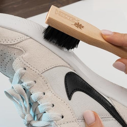 KONEX Laundry Brush - European Economy Laundry Brush for Stains on Clothes, Incredible Stain Remover with Sturdy Bristles, Convenient Handheld Design for Effortless Cleaning - color: Black