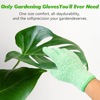 10 Pcs Plants Cleaning Set Plant Leaf Cleaner Leaf Cleaning Tongs with Reusable Microfiber Gloves and Flower Pruning Shears for House Plants,Window Blind