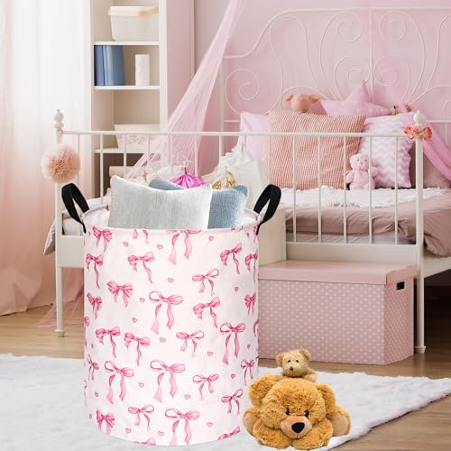 Round Laundry Basket Storage Bins Nursery Hamper Gift Baskets for Home,Office,Home Decor - color: VBNMK202510232