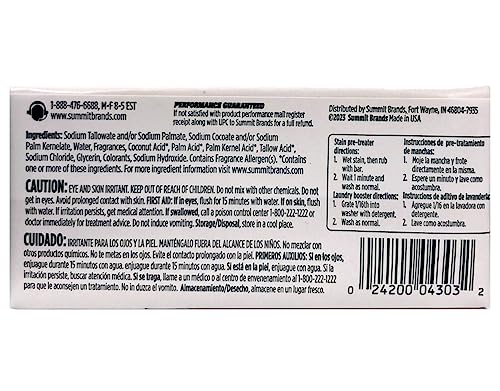 Fels Naptha Laundry Soap & Stain Remover Bar, Pack of 4 - size: 5 Ounce (Pack of 4)