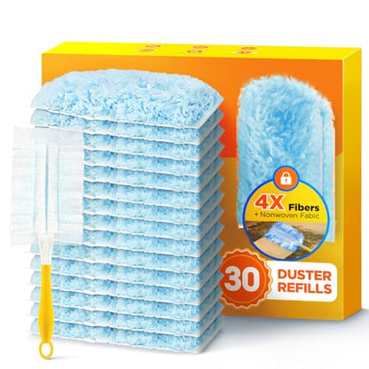REKOPI 30 Count One-Sided Duster Refills Compatible with Swiffer Duster