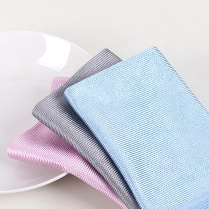 Microfiber Glass Cleaning Cloth, 16 Inch Lint Free Quickly Clean for Glasses, Window, Mirrors, Windshields and Stainless Steel (Pink, 1 Pack) - color: Grey