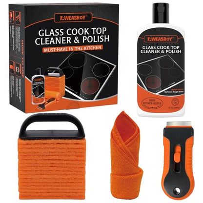 AWEASROY 20pcs Glass Stove Top Cleaner Kit 12 oz - Removes Tough Stains - size: 20 Count (12 oz)