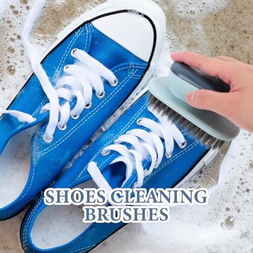 ABOOFAN Laundry Scrub Brush Soft Bristle Shoes Cleaning Brush for Stains Shoe Bottom Cleaner and Clothes Washing Ergonomic Hand Grip Pbt Cleaning Tool for Home Use