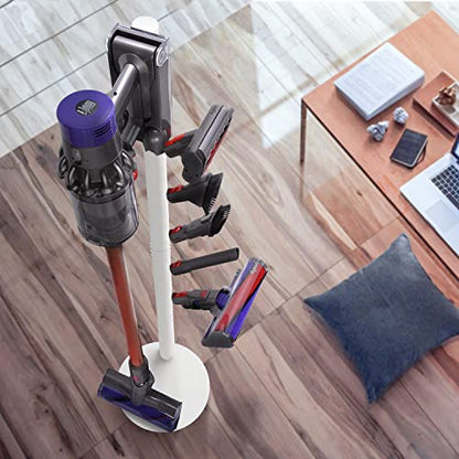 XIGOO Freestanding Vacuum Stand Holder with 5 Hooks - color: White, style: 5 Hooks