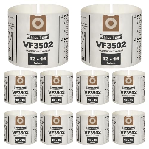 SpaceTent 10 Pack VF3502 Size A High Efficiency Heavy Duty Dust Filter Bags - size: 10PK, style: Heavy Duty