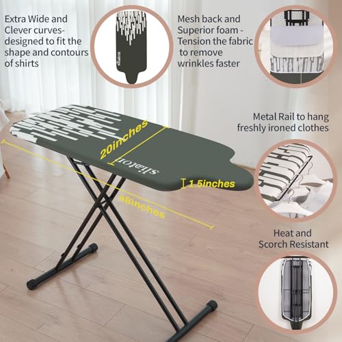 Extra Large Ironing Board with Large Hang Rail in 53" L x 20" W - style: Large