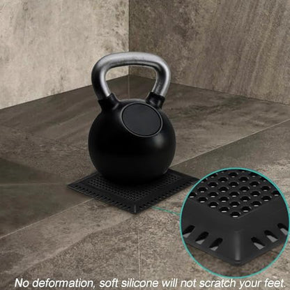 Aojuxix Shower Drain Hair Catcher/Drain Protector/Shower Drain Cover - color: Matte Black, size: 4 inch