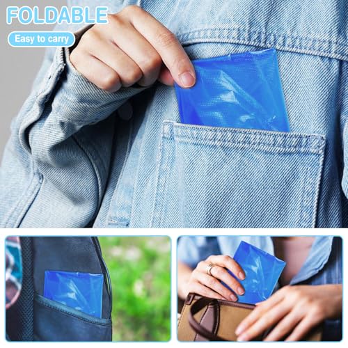 20Pcs(10 pairs) Thickened Waterproof Shoe Covers for Rain, Clear Rain Shoe Covers, One Size Fits Most - color: Blue, size: 10P M Adults