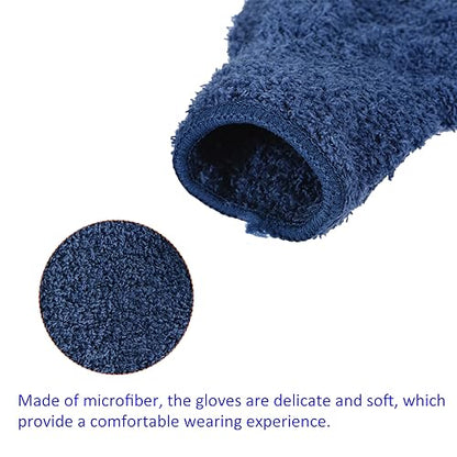 M METERXITY Dust Removal Gloves - Household Cleaning Mitts Soft & Durable, Apply to Kitchen/Garden/Room - color: Dark Blue
