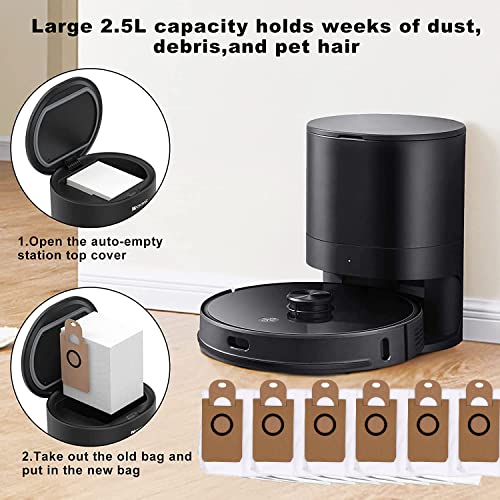 Dust Bags for iHome AutoVac Nova Self Empty Robot Vacuum Replacement Parts