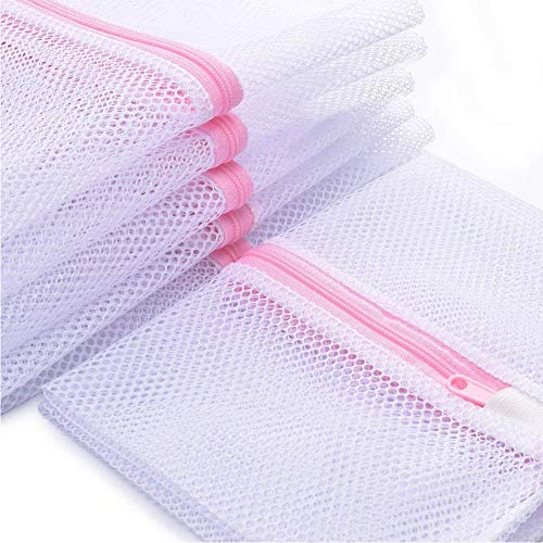 Pack of 5 Mesh Laundry Washing Bags-5 Large for Laundry,Blouse, Hosiery, Stocking, Underwear, Bra and Lingerie, Travel Laundry Bag FBA - size: Large (19.6*15.7 in)