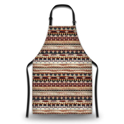 Garden Apron for Men Boho Style Ethnic Pattern Cooking Aprons for Women for Kitchen Cooking Restaurant BBQ Painting Crafting Gardening 27” (W) x 31” (H), Waterproof Aprons - color: Boho Style Ethnic Pattern