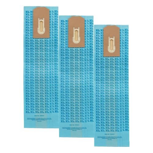 Oreck Commercial-80009 XL Upright Single-Wall Filtration Disposable Vacuum Bag, Blue, 9 (Pack of 3) - size: Pack of 3