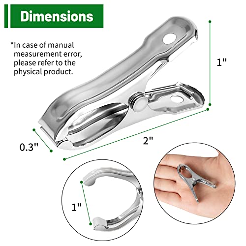 Greenhouse Clips, Stainless Steel Garden Clips, Plant Clips for Outdoors Hanging Heavy Duty Forest Cloth Blankets Netting Freeze Protection Outside Accessories Garden Hoops (20 PCS) - color: 20 Pcs