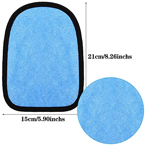 Skylety 2 Pcs Beach Sand Remover Mitts, Soft Wipes for Skin and Feet Blue - color: Blue