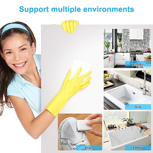 50 Pack Magic Sponge Eraser,Multi-Functional Household Cleaning Kitchen Dish Sponge for Furniture,Extra Thick and Long Lasting Melamine Cleaning Sponges for Bathroom,Bathtub, Sink,Wall Cleaner (50) - color: X-50