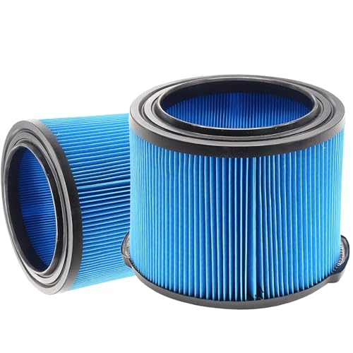 2 Pack VF3500 Replacement Filter for Ridgid Wet Dry Vac, 3-Layer Fine Dust Filter Compatible with WD4070 WD4522 WD4050 WD3050 WD4080 4000RV 4500RV Vacuum, Washable & Reusable - size: 2x VF3500