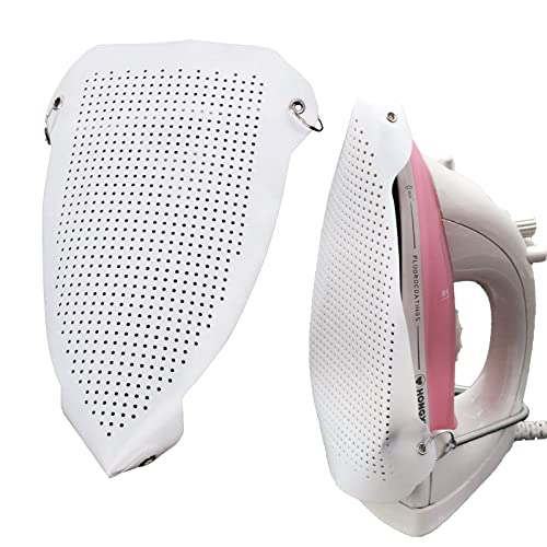FQTANJU 2 Pcs Ironing Shoe Cover Ironing Accessories Iron Soles Electric Iron Assistant Tool for Iron Safe Slip on Most Standard Size Electric Iron Sole Quick Install Cover