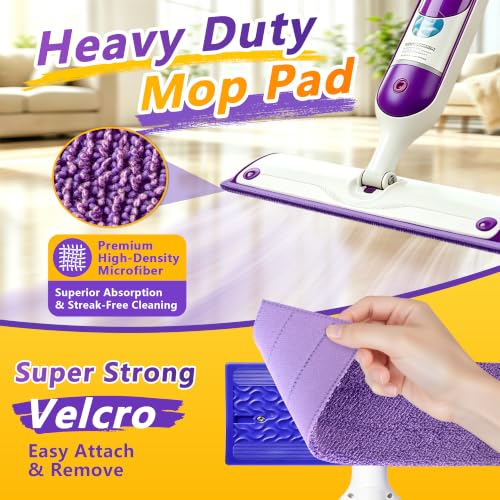 FIXSMITH Power Mop Pads Compatible with Swiffer Power Mop, 16 Pack Reusable PowerMop Refills for 13"-15" Spray Mops, Microfiber Household Replacement Pad for Floor Cleaning - size: 16 Pack