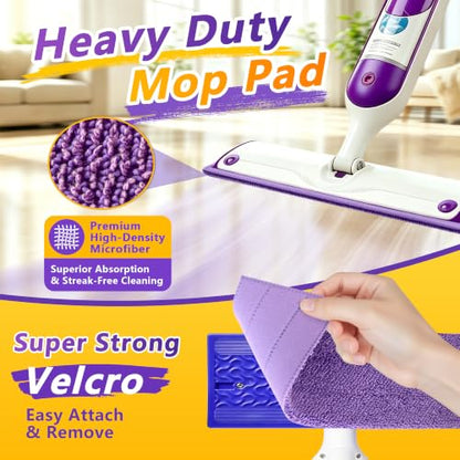 FIXSMITH Power Mop Pads Compatible with Swiffer Power Mop, 16 Pack Reusable PowerMop Refills for 13"-15" Spray Mops, Microfiber Household Replacement Pad for Floor Cleaning - size: 16 Pack